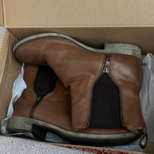 Brown ankle boots